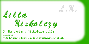 lilla miskolczy business card